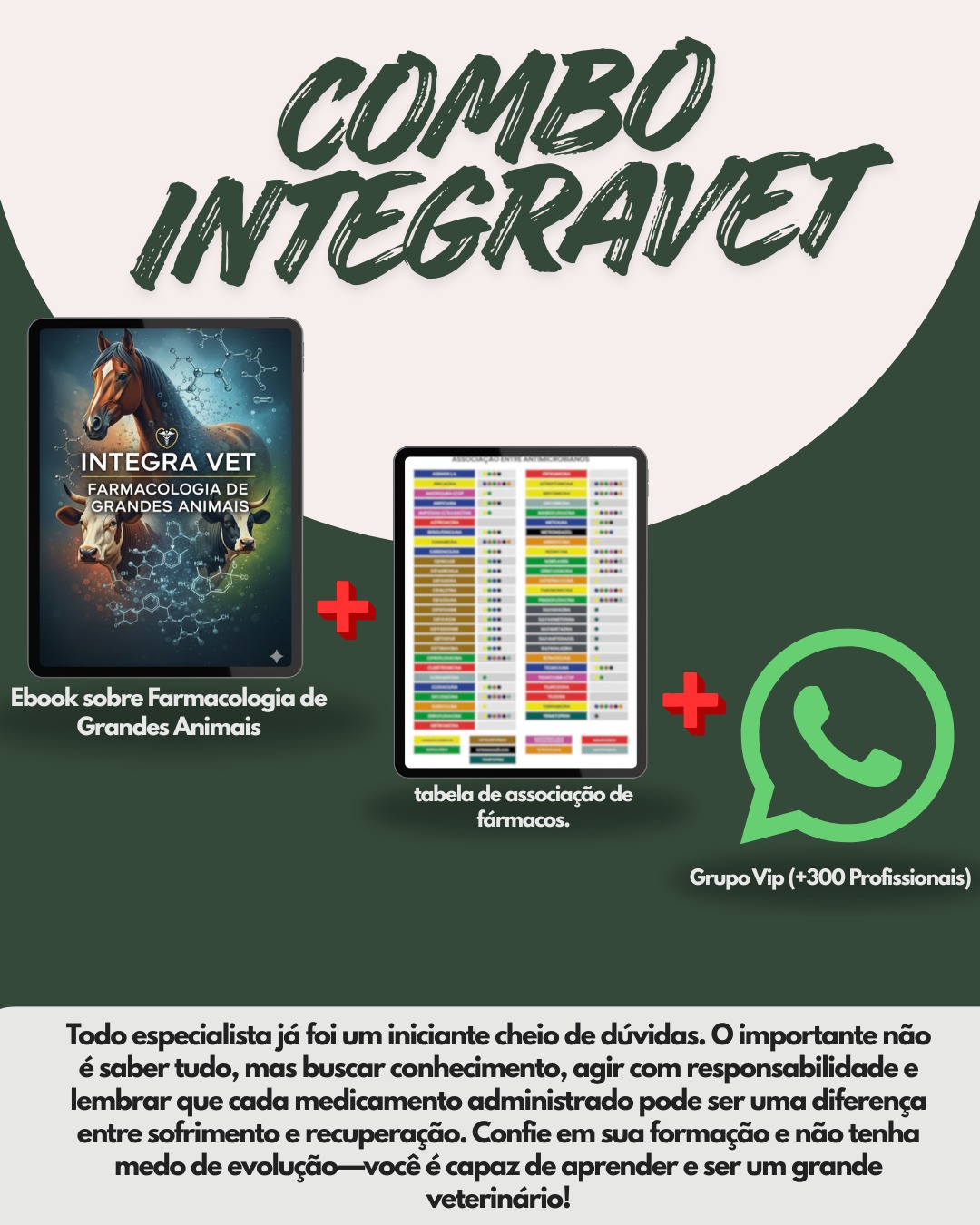 INTEGRA VET - Combo Completo de Farmacologia Veterinária para Grandes Animais